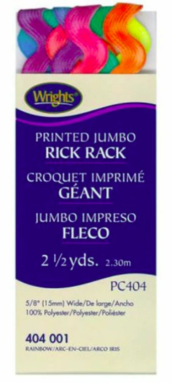 Jumbo Rick Rack - Rainbow
