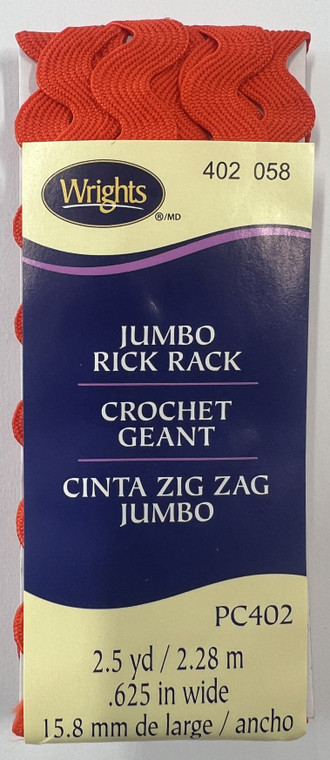Jumbo Rick Rack - Orange