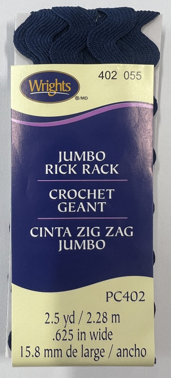 Jumbo Rick Rack - Navy