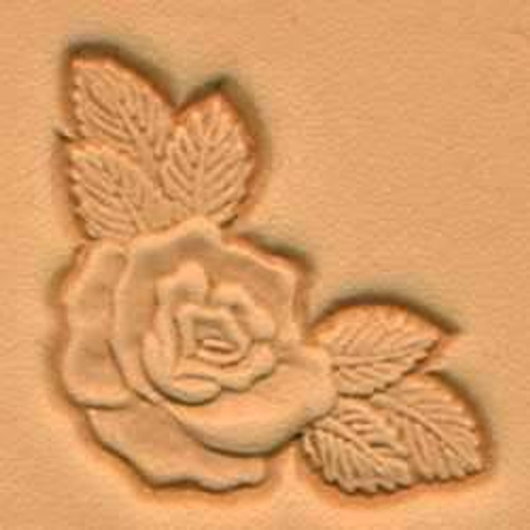 Rose Corner 3D Stamp