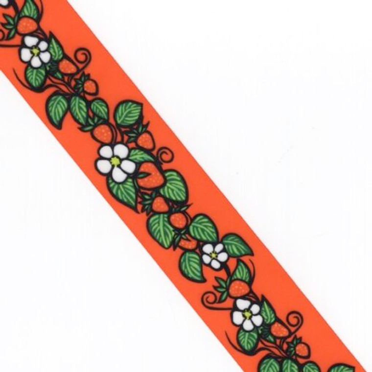 Jackie Traverse - Strawberries Ribbon - Red