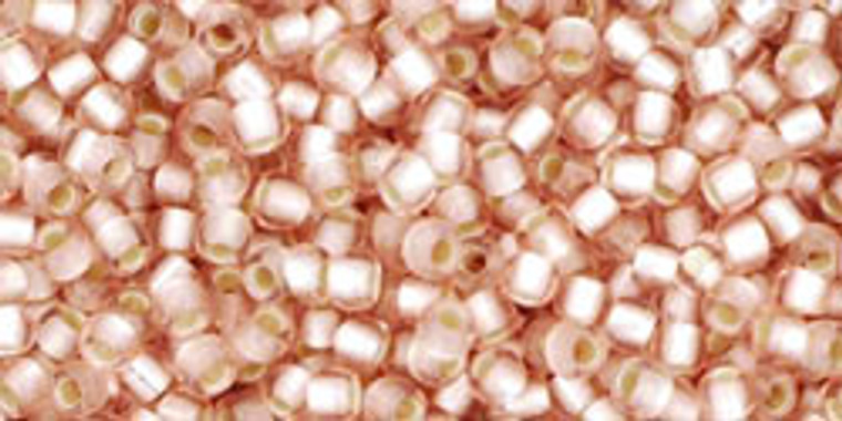 11/0 Toho Silver-Lined Frosted Rosaline 8-9g
