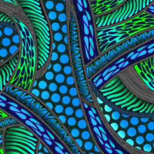 Betty Albert - Turtle - Geo Blue