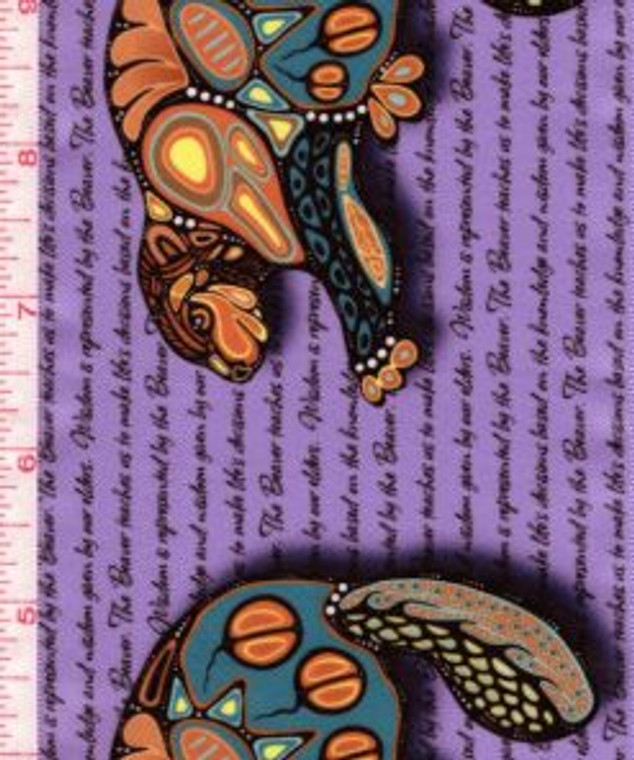 Jackie Traverse - 7 Teachings - Beaver - Purple