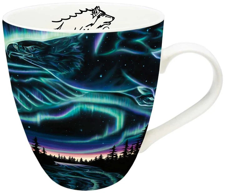 Sky Dance - Eagle Over the Sky - Amy Keller-Rempp - 18oz Mug