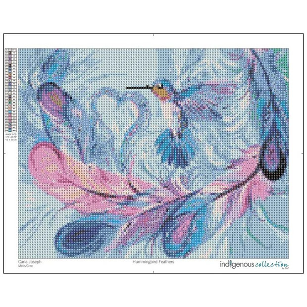 Hummingbird Feathers - Carla Joseph - Diamond Art Kit