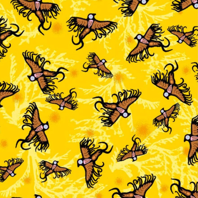 Cody James Houle - Supporting Each Other - Flying Birds - Yellow
