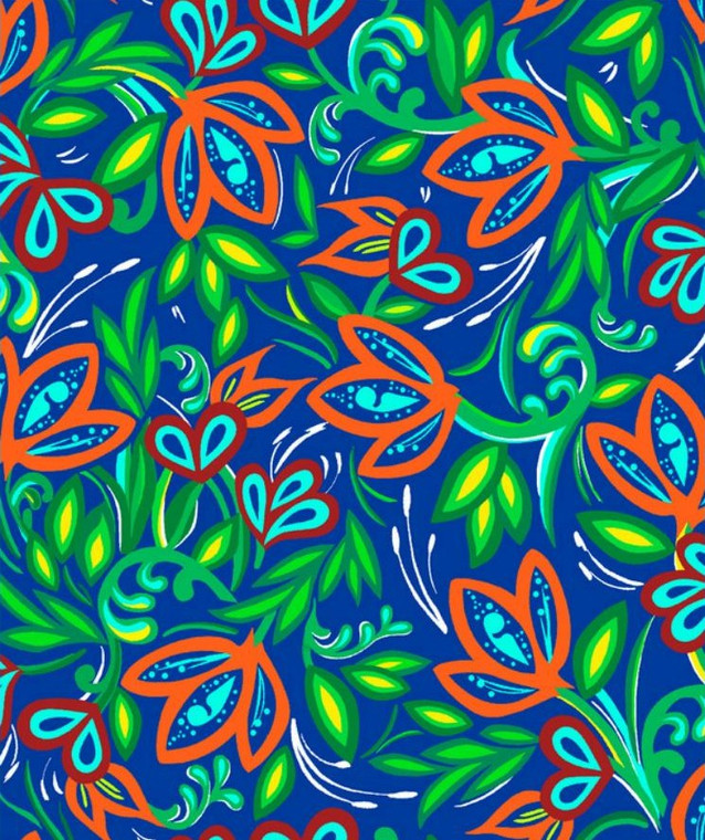 Karen Erickson - Echoes of the Moon - Allover Floral - Blue