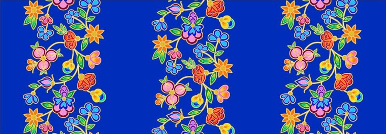 Tamara Malcolm - Koko Blooms - Stripes - Dark Royal