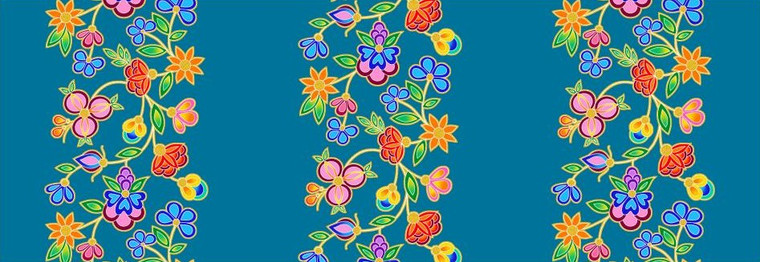 Tamara Malcolm - Koko Blooms - Stripes - Turquoise