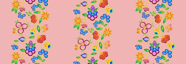 Tamara Malcolm - Koko Blooms - Stripes - Salmon
