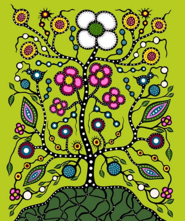 Audrey Armstrong - Mother Earth - Panel 36" - Green