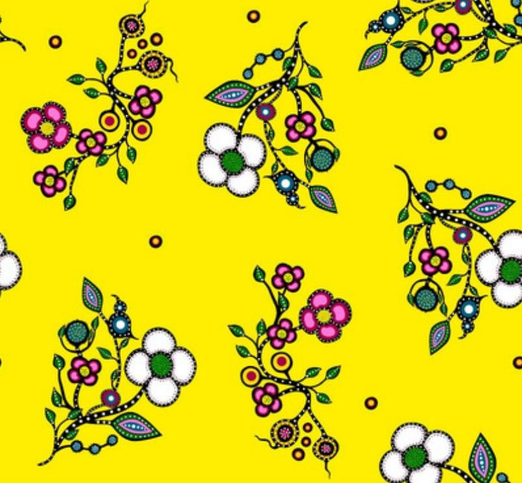 Audrey Armstrong - Mother Earth - Allover Floral - Yellow