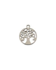 Tree of Life - 8.2x9.7mm - Silver - 10pcs