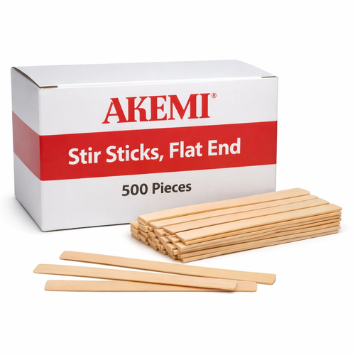 Stir Stick Flat On One End 500/BOX (10 box's)