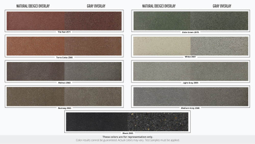 Official PROSOCO Integral Color for Overlays color chart; this listing is Black 2583