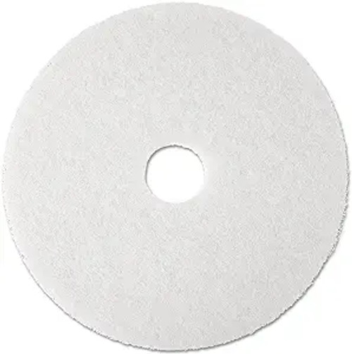 3M White Super Polish Pad 4100, 17 in, 5/case