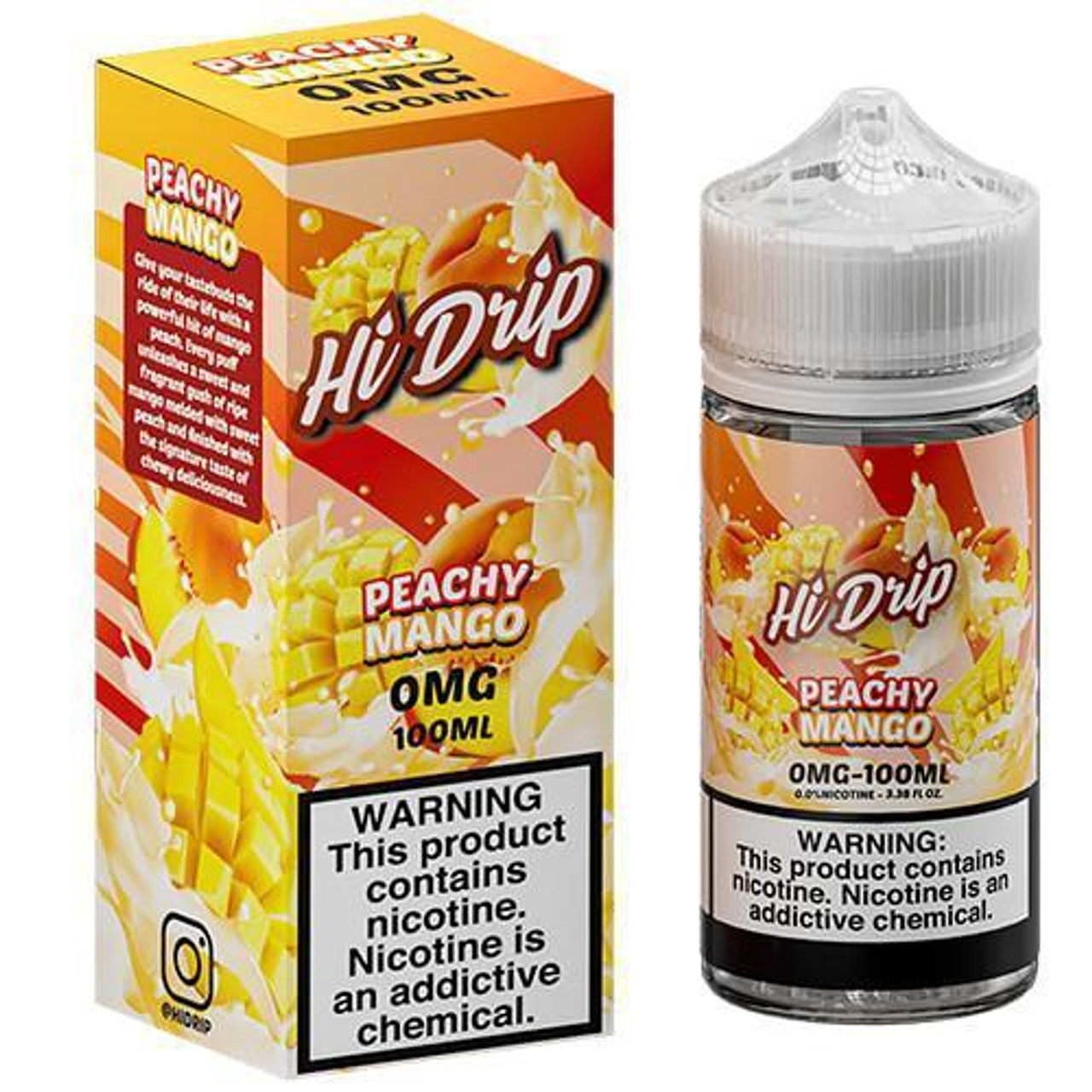Hi Drip - Peachy Mango 100ml | Premium E-Liquid - Eciggity