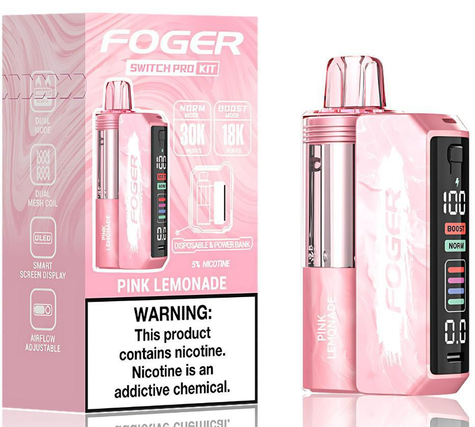 Foger Switch Pro 30K Disposable Kit (30000/18000 Puffs) | E-Liquid -  Eciggity