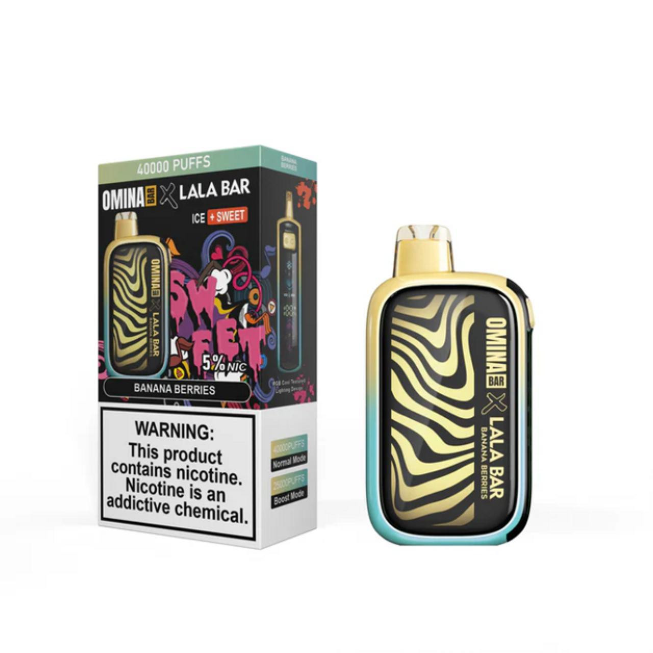 Omina Bar X Lala Bar 40K Disposable (40000/25000 Puffs) | E-Liquid