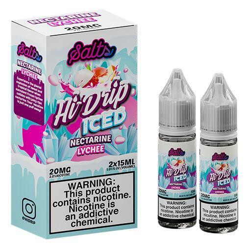 Hi Drip Salts - Iced Nectarine Lychee 30ml Hi Drip Salts - Iced Nectarine Lychee 30ml