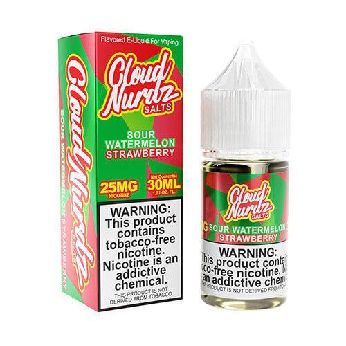 Cloud Nurdz Salts - Sour Watermelon Strawberry 30ml Cloud Nurdz Salts - Sour Watermelon Strawberry 30ml