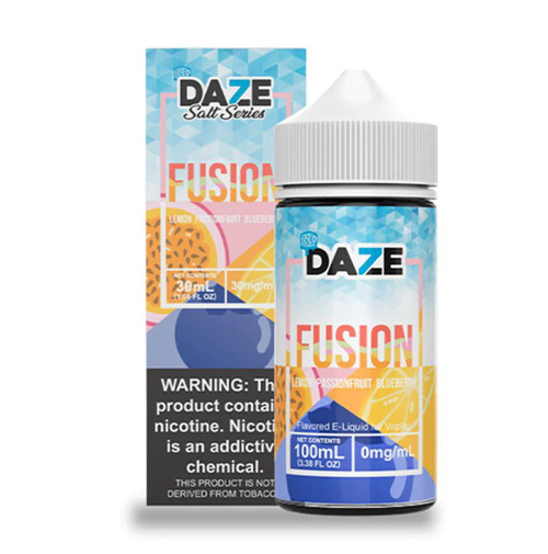 7Daze Fusion - Lemon Passionfruit Blueberry Iced 100ml 7Daze Fusion - Lemon Passionfruit Blueberry Iced 100ml