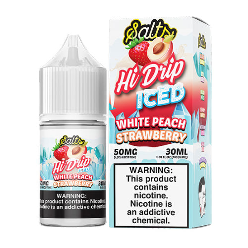 Hi Drip Salts - Iced White Peach Strawberry 30ml