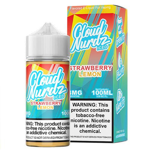 Cloud Nurdz - Strawberry Lemon Iced 100ml | Premium E-Liquid