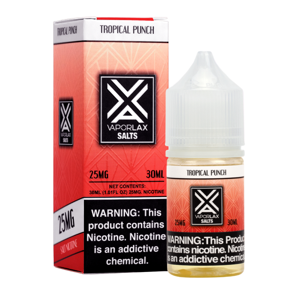 Vaporlax Salts - Tropical Punch 30ml | Premium E-Liquid - Eciggity