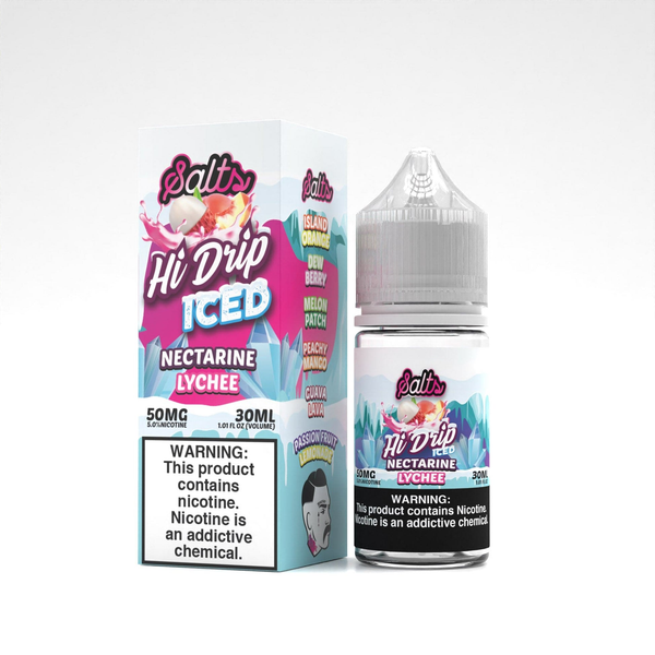 Hi Drip Salts - Iced Nectarine Lychee 30ml | Premium E-Liquid