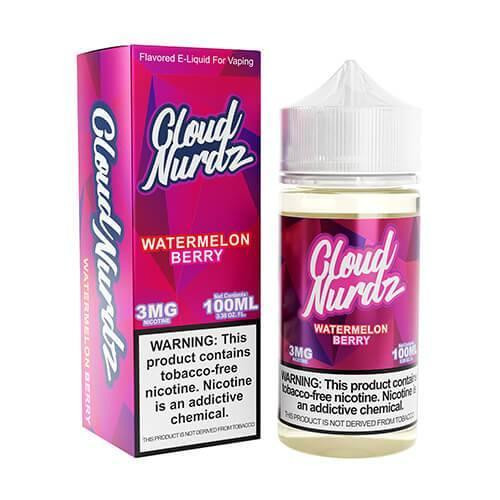 cloud nerdz vape juice Nurdz - Watermelon Berry 100ml | Premium E-Liquid Flavour:Mixed Berries Ice Active NEW puff red bull flavor