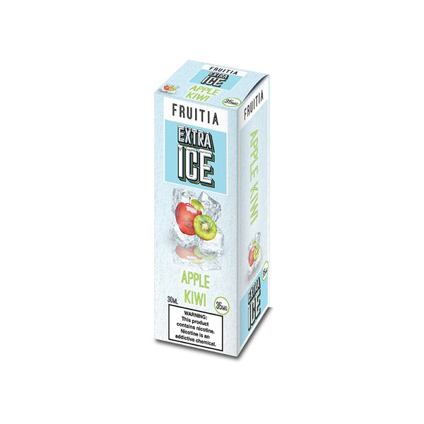 how much is elf bar vape Fruitia Extra Ice Salt - Apple Kiwi 30ml | E-Liquid