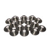 Valve Spring Retainer, 10 Degree, 1.098 in / 0.798 in OD Steps, 1.500-1.550 in Dual Spring, Titanium, Set of 16