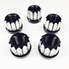 DRS Billet Alum 12pt Lug Nuts- 5/8" -Black Machined, 5pk