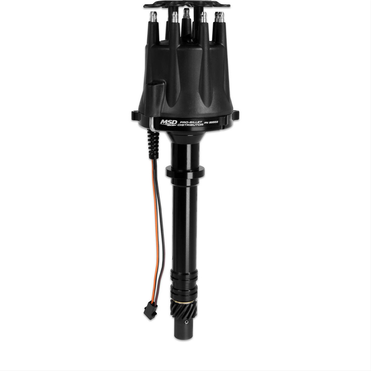 MSD Distributor, Pro-Billet, Magnetic Trigger, Mechanical Advance, Black Cap, Black Housing, Chevy, Big/Small Block, Each.