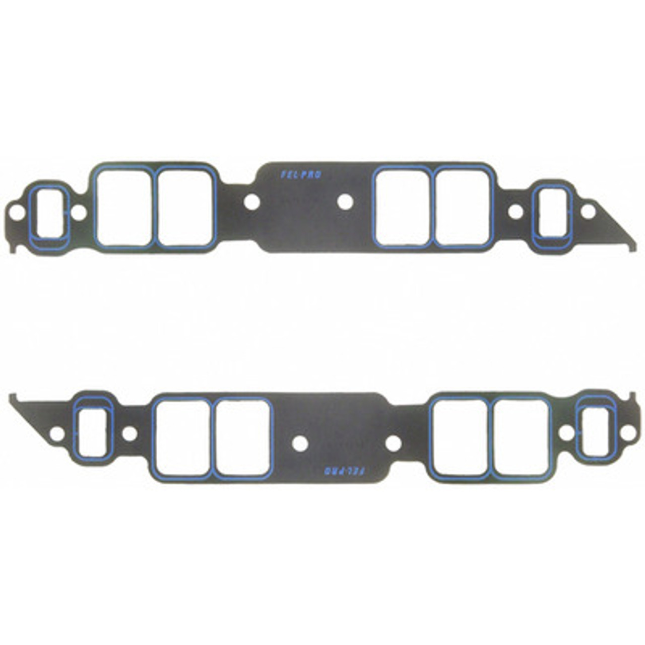 1275S-3 Fel-Pro Intake Manifold Gaskets Printoseal, 0.065 in Thick, 1.82 x 2.54 in Rectangular Port, Steel Core Laminate, Big Block Chevy, Pair