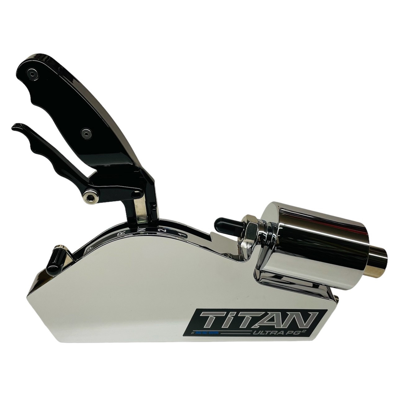Chrome Titan Ultra PG2 Powerglide Shifter with chrome electric shifter solenoid