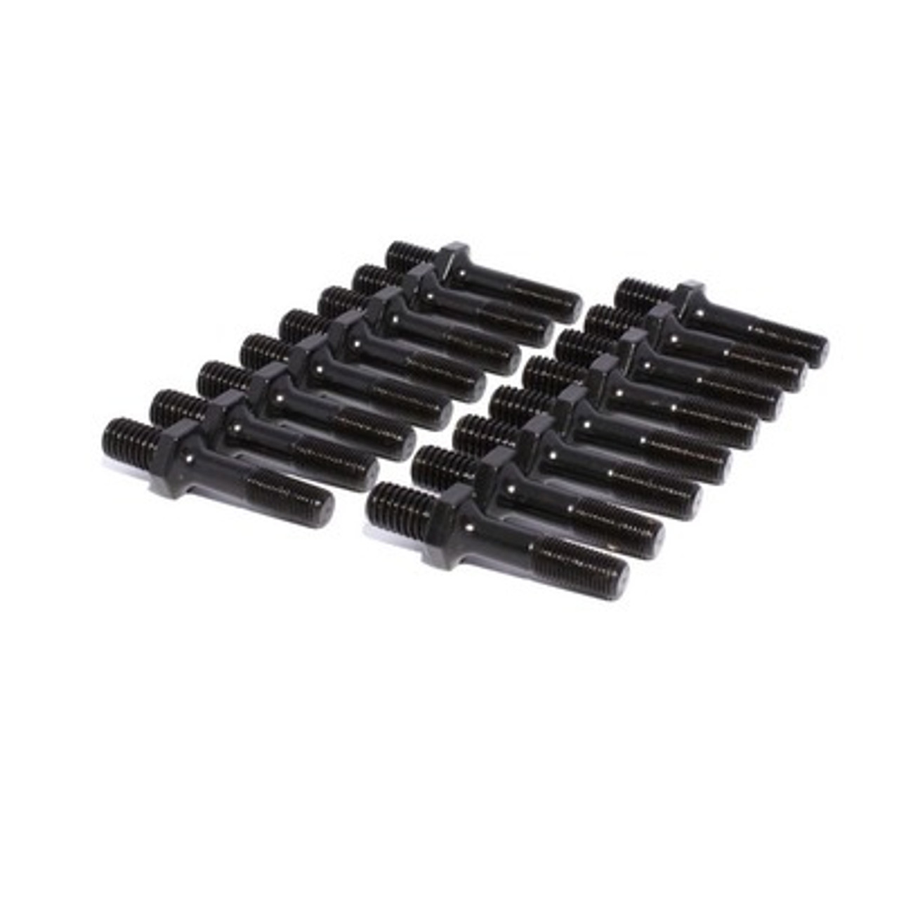 Rocker Arm Stud, Hi-Tech, 7/16-14 in Base Thread, 3/8-24 in Top Thread, 1.750 in Effective Stud Length, Steel, Black Oxide, Universal, Set of