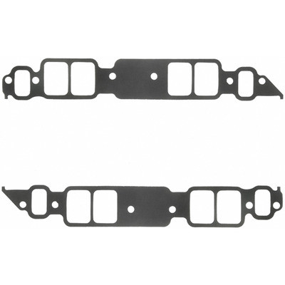 Intake Manifold Gasket, 0.12 in Thick, 1.82 x 2.54 in Rectangular Port, Composite, Big Block Chevy, Pair