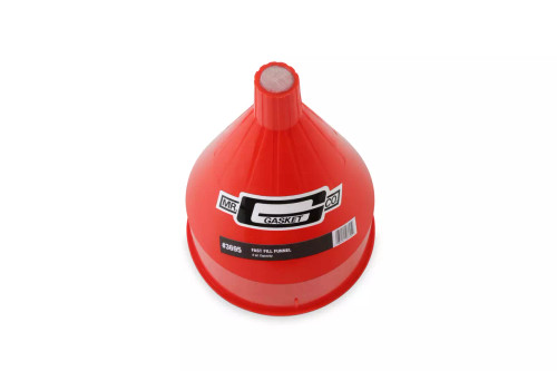 Fast Fill Funnel, Red Plastic, 6 qt. Capacity, Each