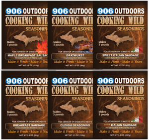 Cooking Wild Seasonings Variety 6 Pack - FRESH SAUSAGE
