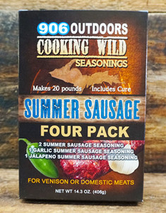 Cooking Wild Seasonings 4 Pack Carton - SUMMER SAUSAGE