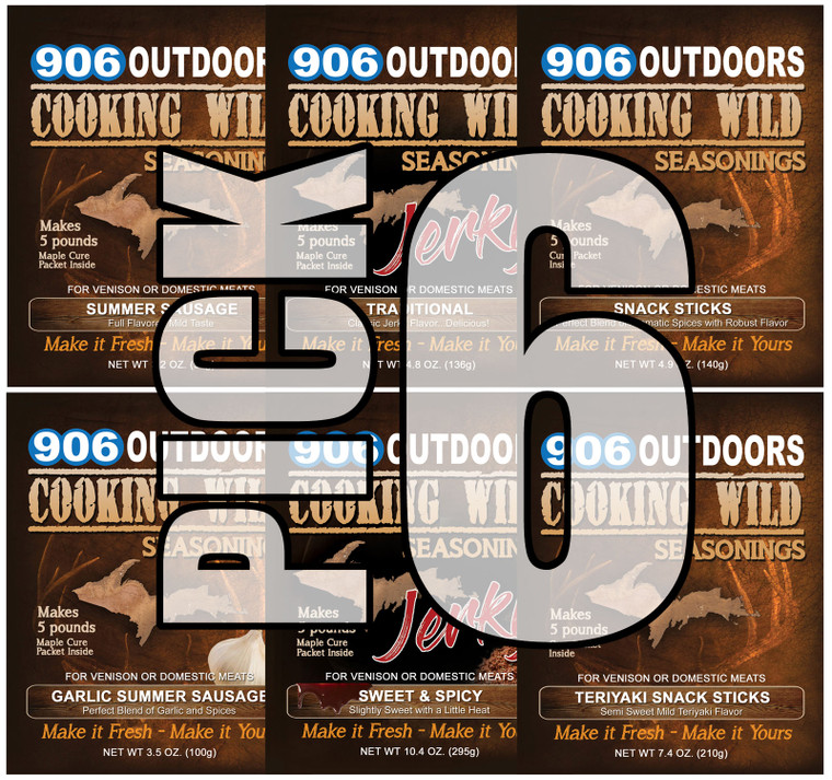 Cooking Wild Seasonings 6 Pack - Create Your Own! (906 PACK)