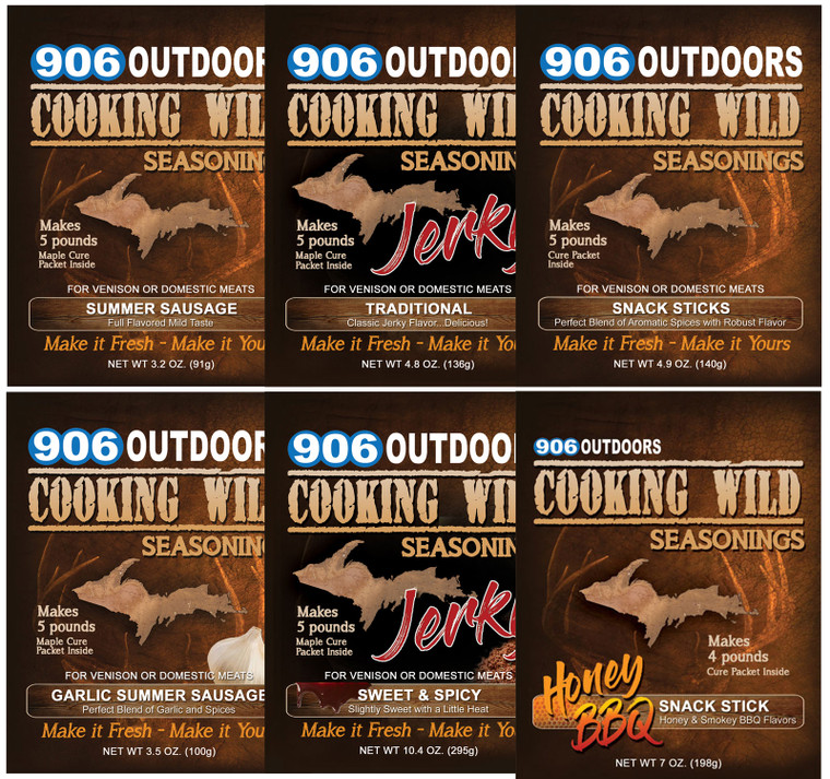 Cooking Wild Seasonings Variety 6 Pack - WHITETAIL HUNTER