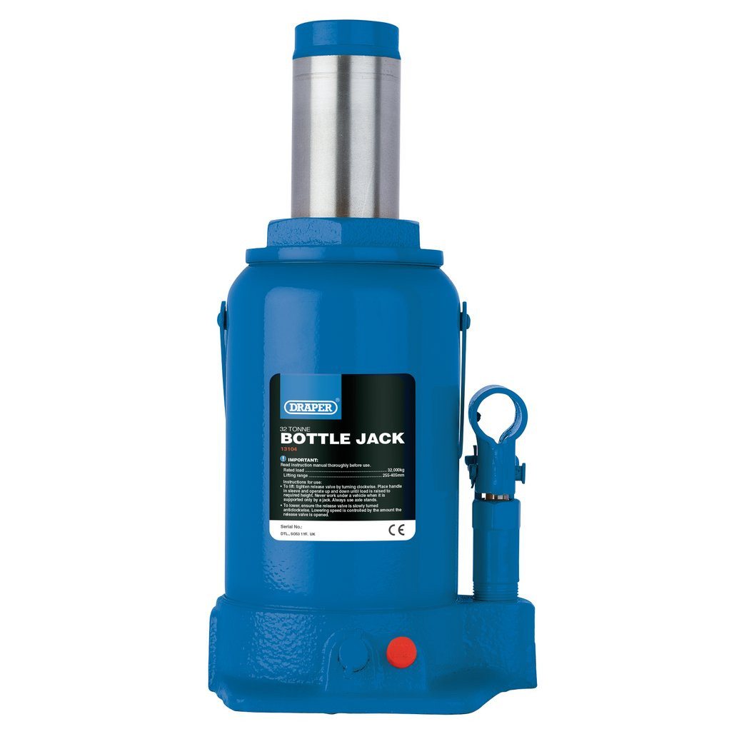 Hydraulic Bottle Jack, 32 Tonne (13104) | Draper Tools