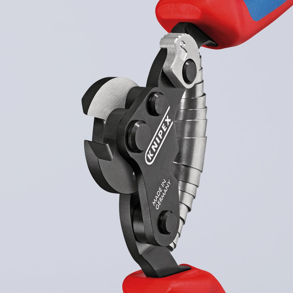 KNIPEX 95 62 160 SB Wire Rope Cutter for High-Strength Wire Rope, 160mm ...
