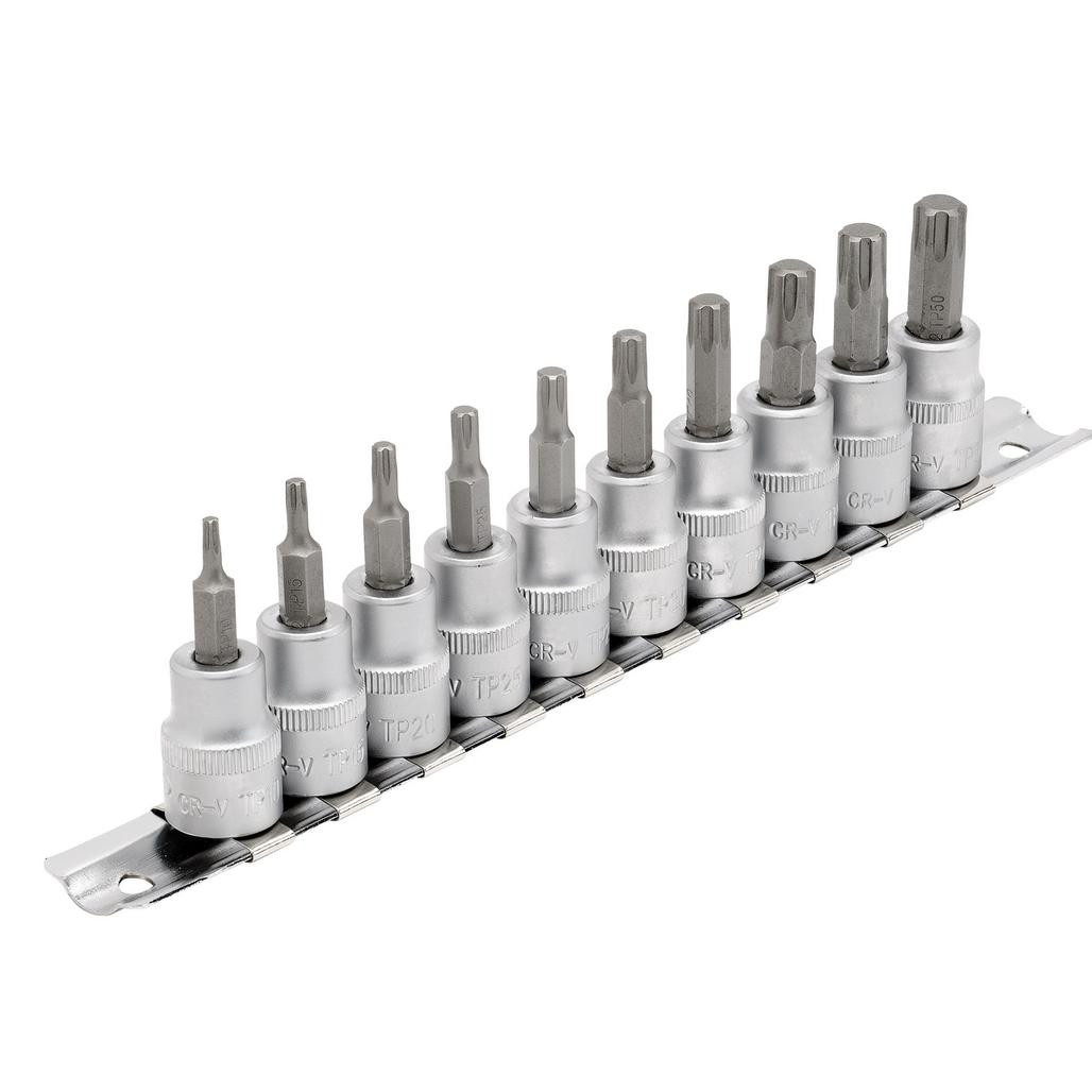 Draper 16339 TX-Star Stecknuss-Bit-Set – 3/8" Antrieb, 10-teilig, Bits Aus S2-Stahl, 48 Mm Lang