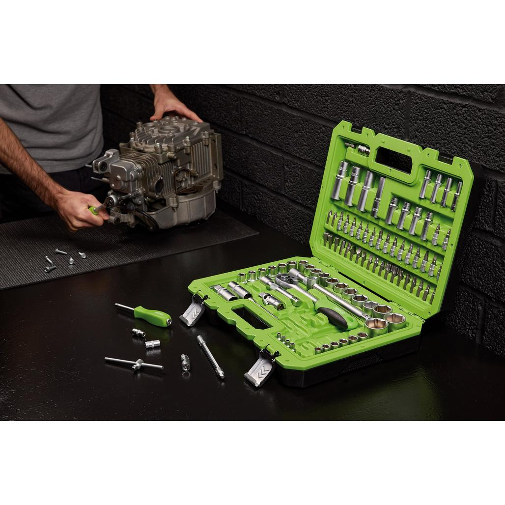 Metric Socket Set, 1/4” and 1/2” Sq. Dr. (100 Piece) (55318
