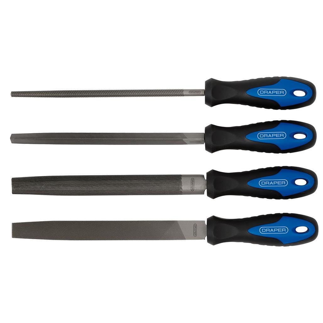 GALERIANS file.A & file.B セット Soft Grip Engineers File Set, 200mm (4 Piece) (44962) | Draper Tools